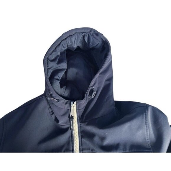 Tommy Hilfiger Men's Sz M Blue Softshell Bomber Full Zip Hooded Jacket - Picture 9 of 15